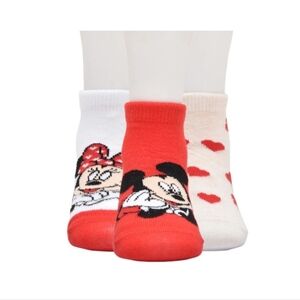 Disney Mickey And Minnie Ankle Socks